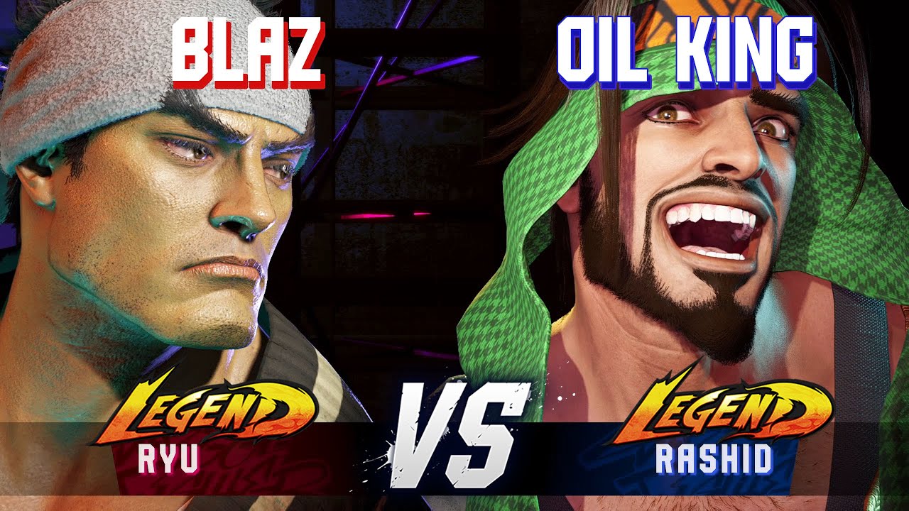 SF6 ▰ BLAZ (Ryu) vs OIL KING (Rashid) ▰ High Level Gameplay