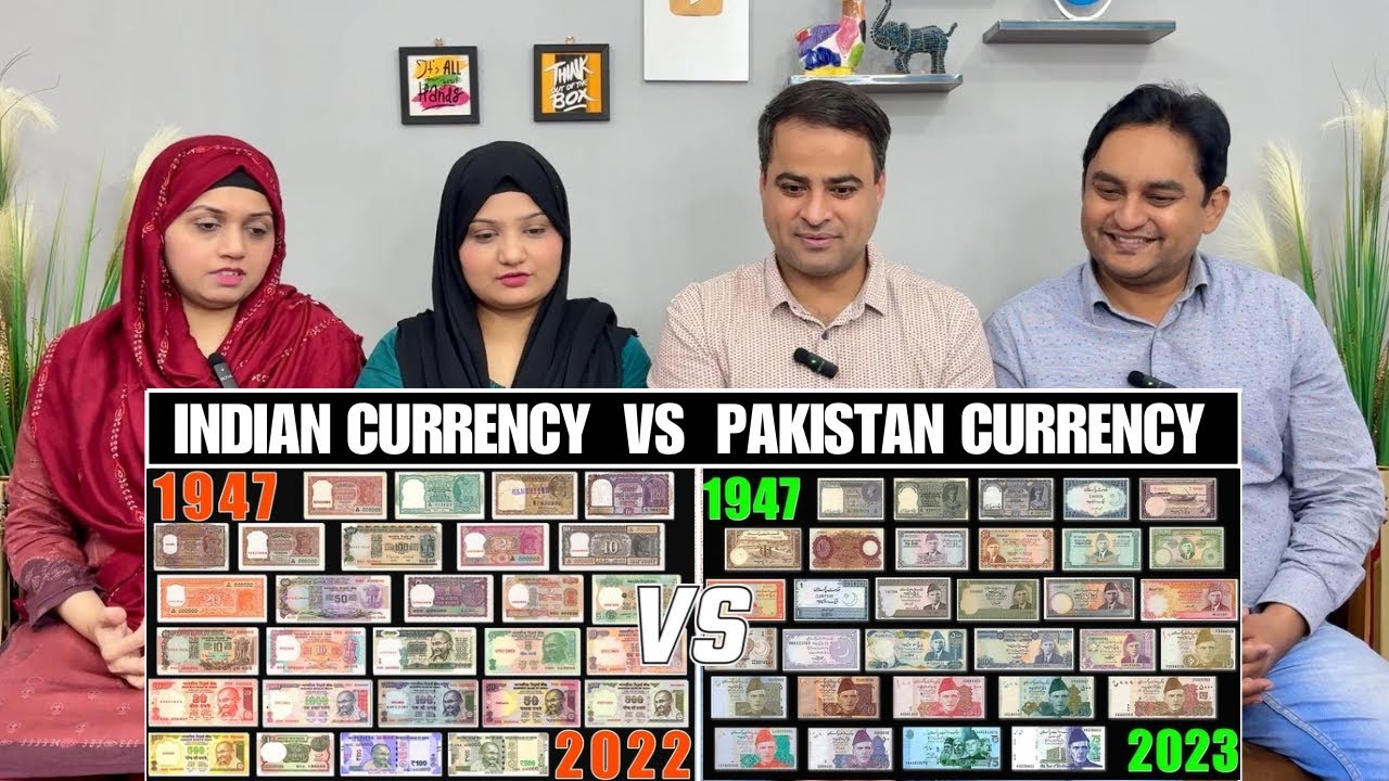 History Of India Currency Notes 1947-2024 Vs History Of Pakistan Currency Notes 1947-2024 | Reaction
