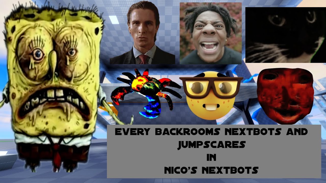 Every BACKROOMS Nextbots & Jumpscares in nico's nextbots fixed