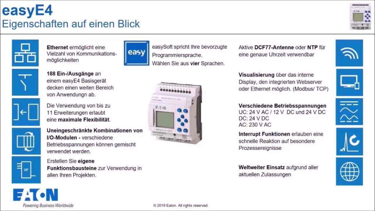 easyE4: Produkteigenschaften und Anwendungsbeispiele
