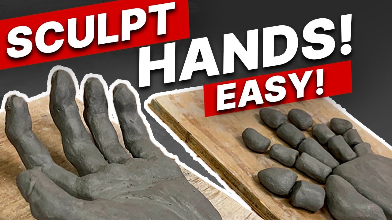 How to Sculpt Human Hands that look great! Step-by-step for beginners