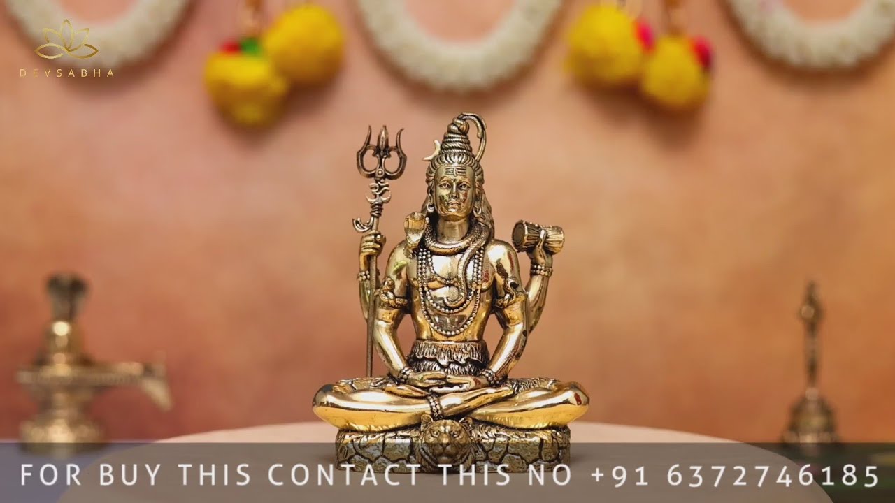 LORD SHIVA BRASS STATUE HEIGHT 5 INCHES