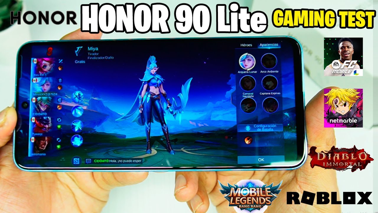 HONOR 90 Lite Gaming Test: Mobile Legends, Diablo, UFC Mobile y Roblox (Dimensity 6020)