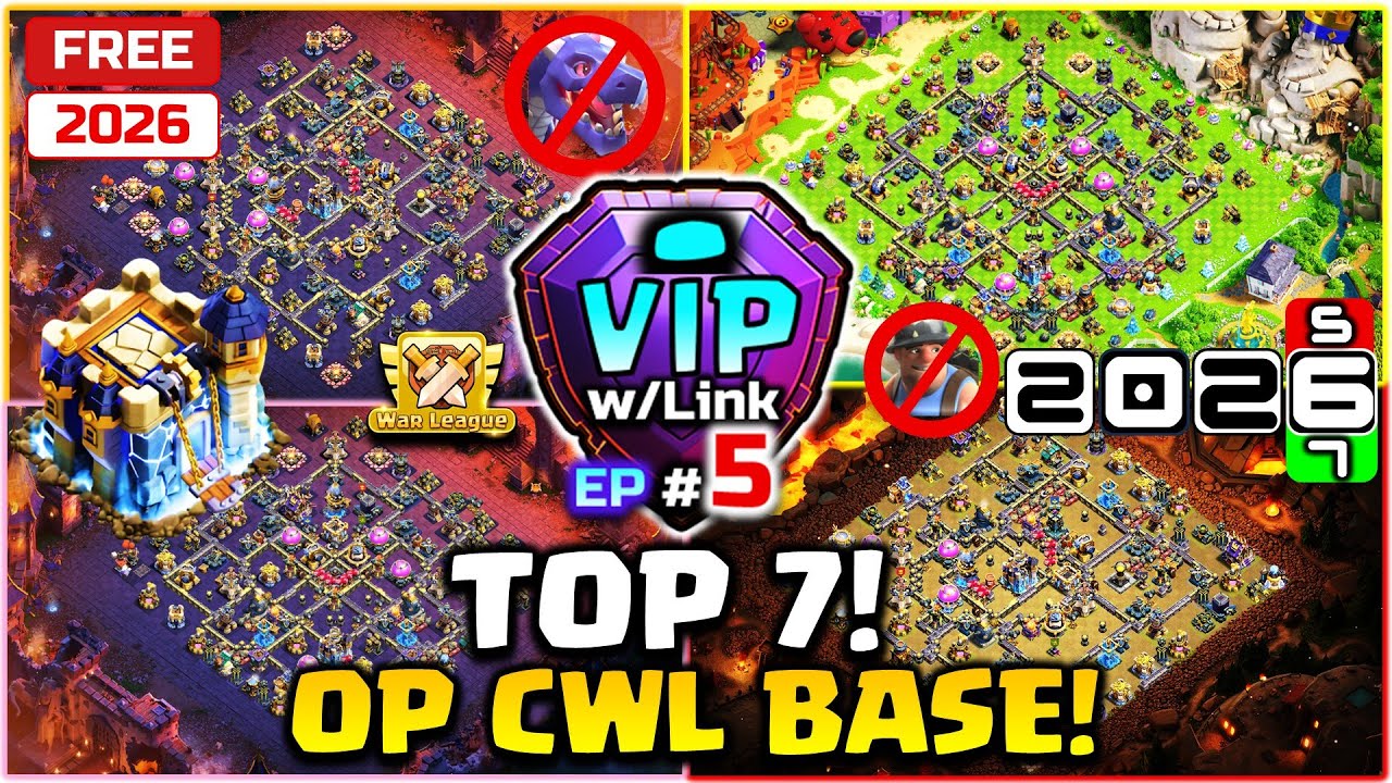 TOP 7! NEW BEST TH18 Base Layout + Copy Link 2026 | Town Hall 18 (TH18) War Base | Clash of Clans