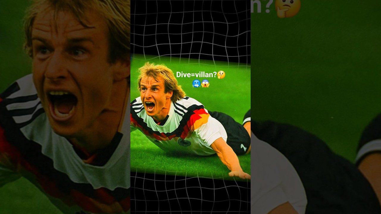 This &ldquo;dive&rdquo; made him a villain&hellip; then a legend 🐐 #klinsmann