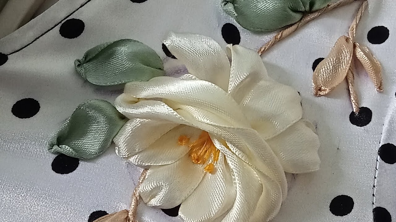 Design clothing|Ý tưởng thiết Kết hoa lên váy|thêu ruy băng