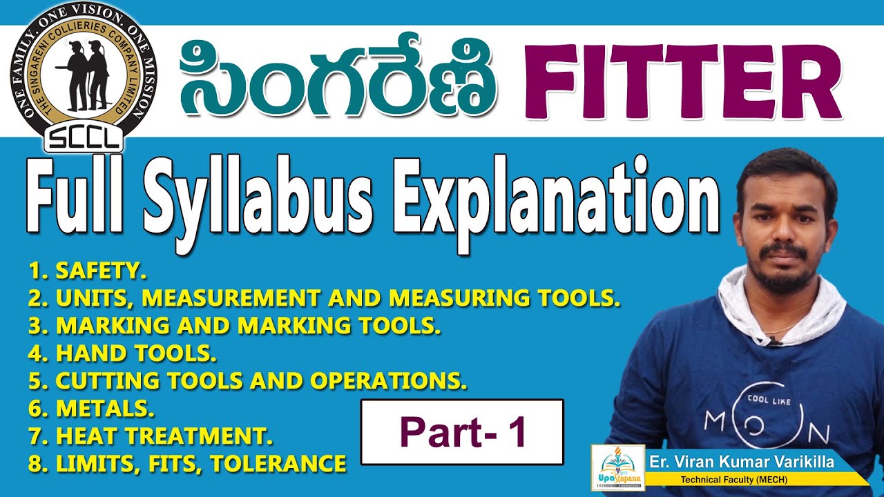Singareni ITI Fitter Full Syllabus Explanation||PART -1||Singareni ITI Fitter job|| UpaStapana||