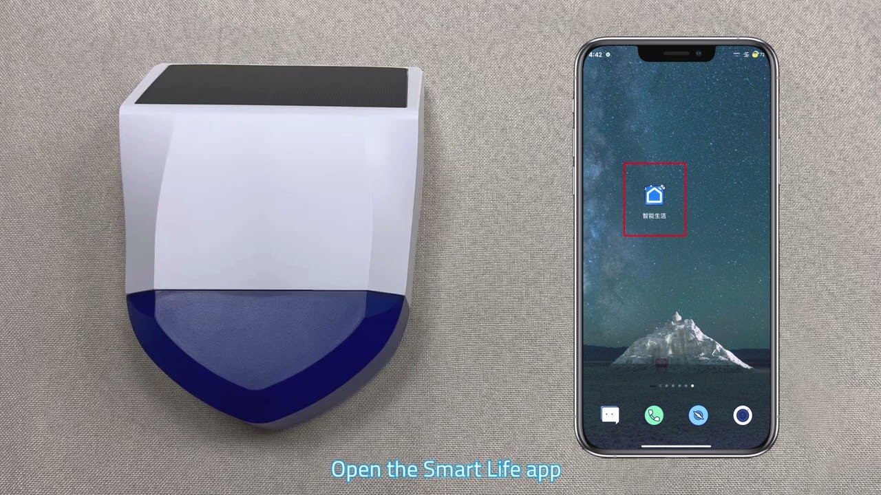 NEO WiFi Outdoor Siren Alarm - Solar-Powered Outdoor Security