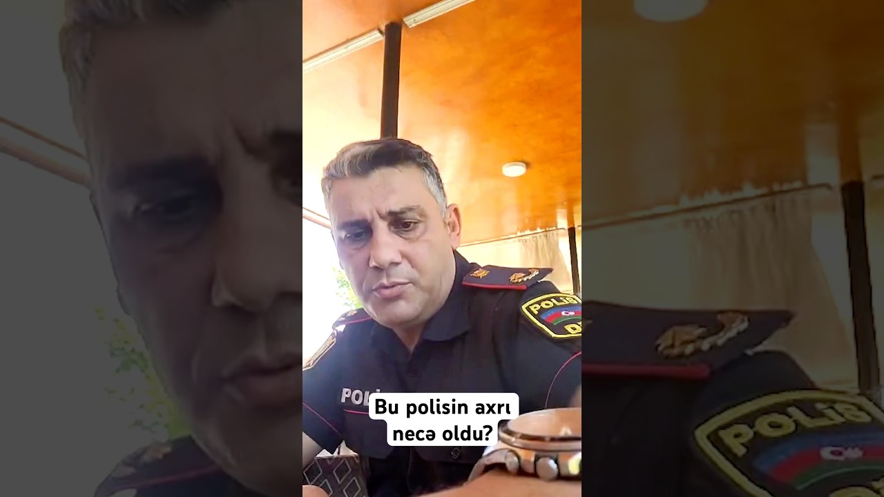 Polis sistemi g&ouml;r&uuml;n nə g&uuml;nə qalıb. Polisin elədiyi s&ouml;hbətə baxın. Adam bilmir ağlasın yoxsa g&uuml;ls&uuml;n!