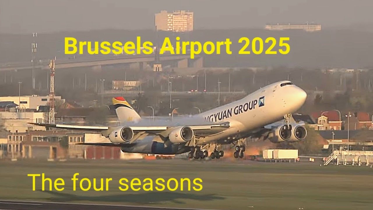 Brussels Airport, awesome aircraft action in the four seasons