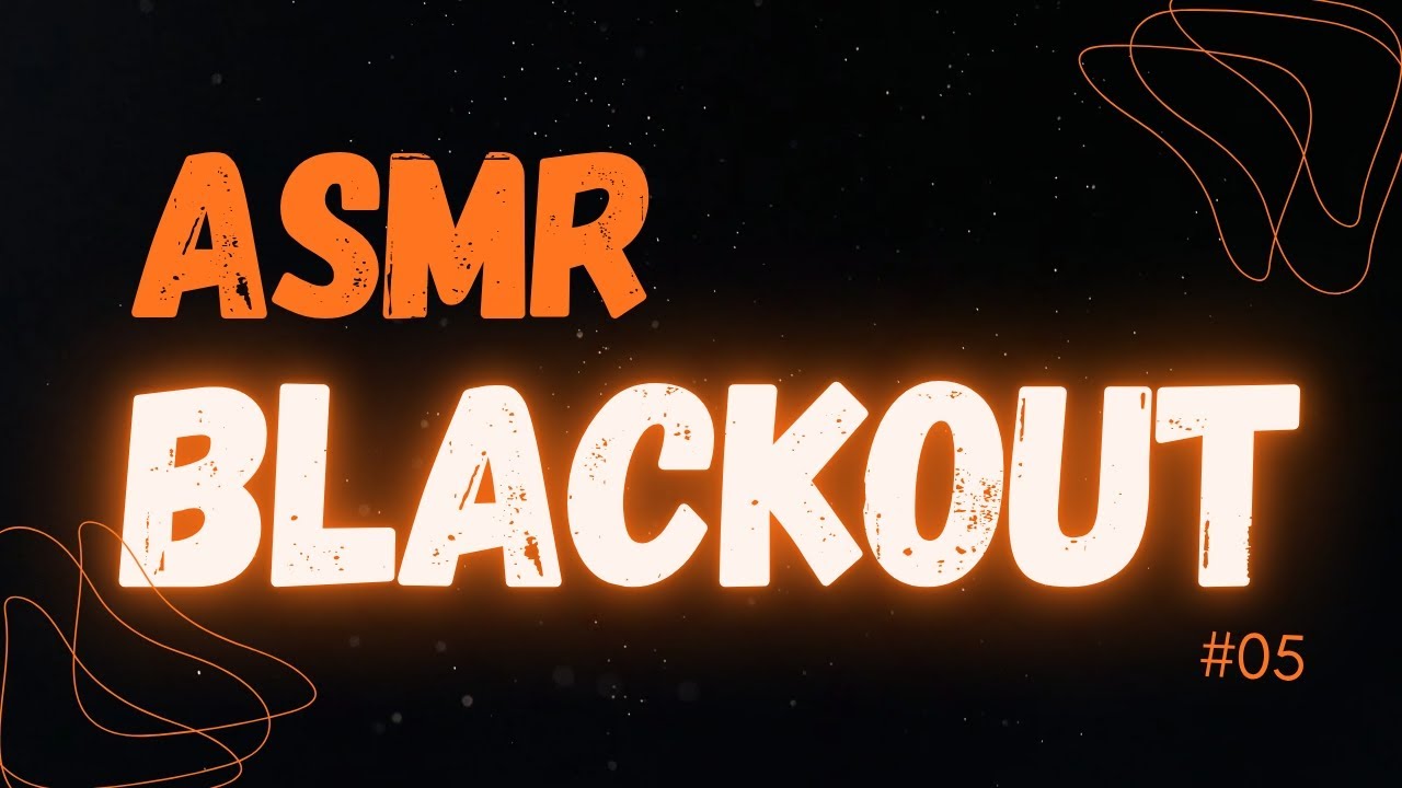 ASMR TELA PRETA - GATILHOS SENSORIAIS #05 I NO TALKING