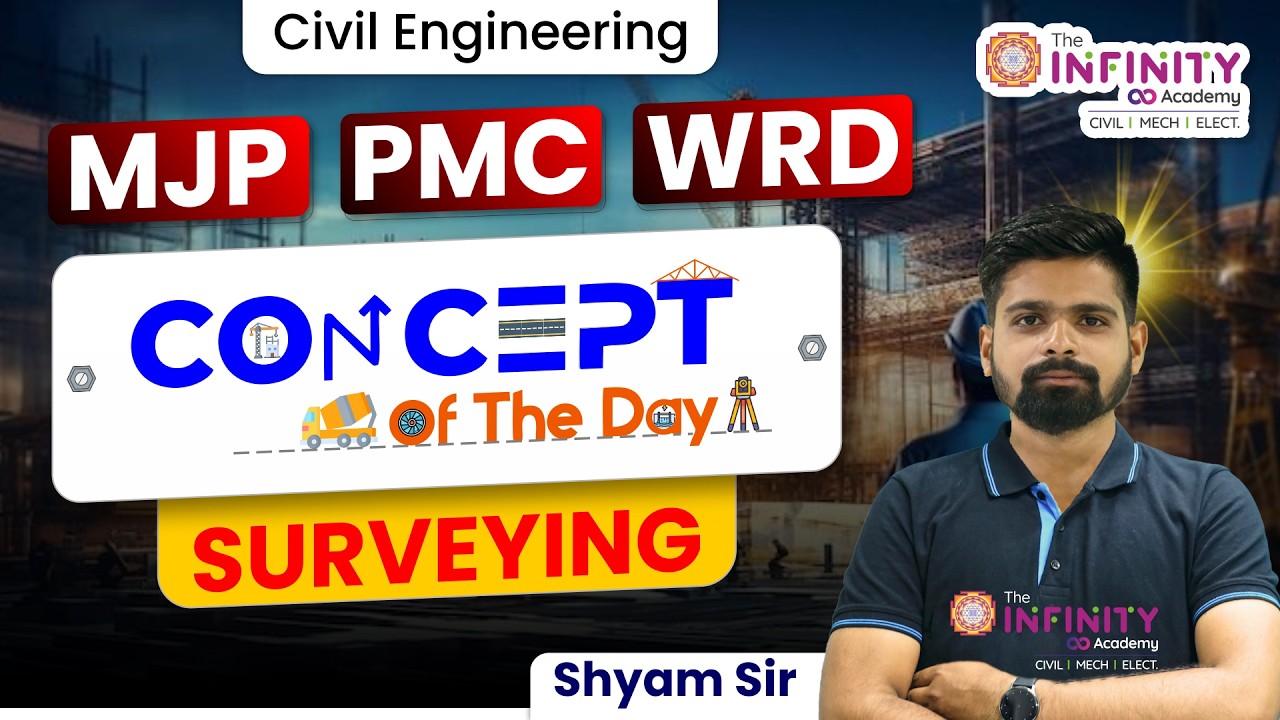 Civil JE Exam | Concept of the day | Surveying |  #pwd #wrd #mjp