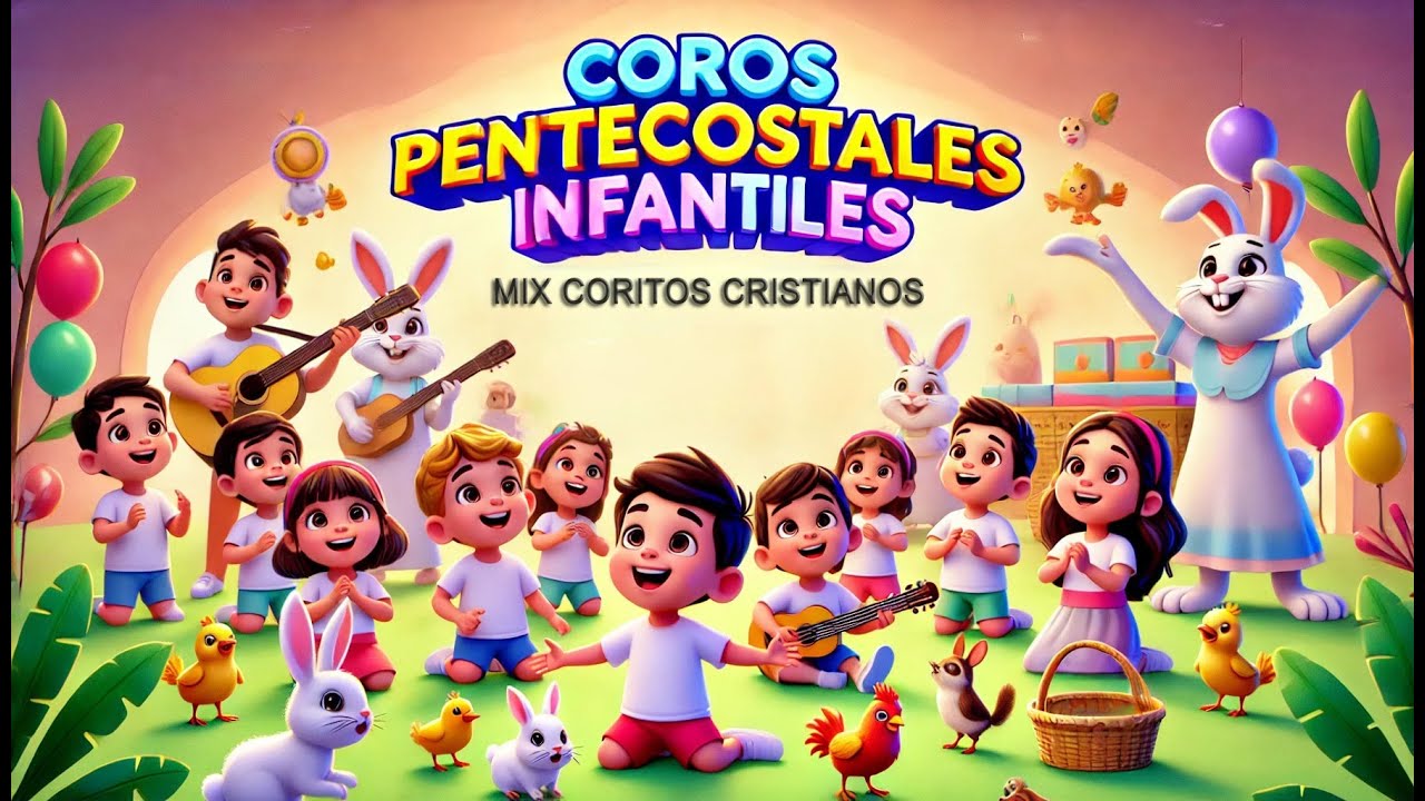 Coros Cristianos pentecostales Infantiles - 20 Minutos de Música Alegre para Niños