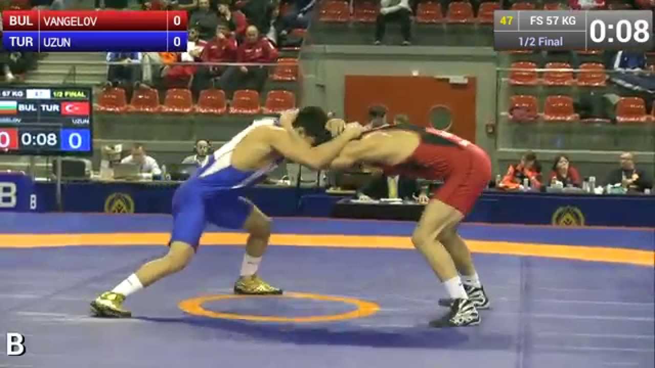 Semifinal FS - 57 kg: Georgi VANGELOV (BUL) df. Nebi UZUN (TUR), 8-7