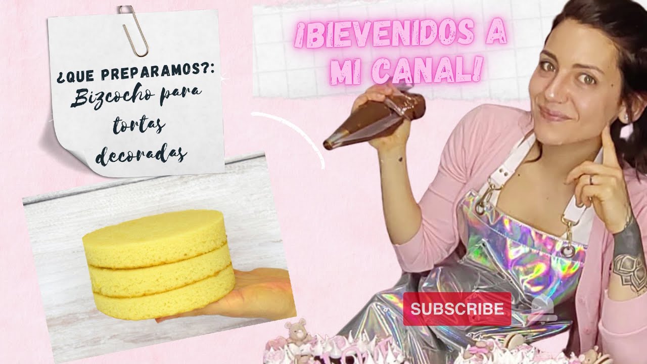 Bizcocho para tortas decoradas