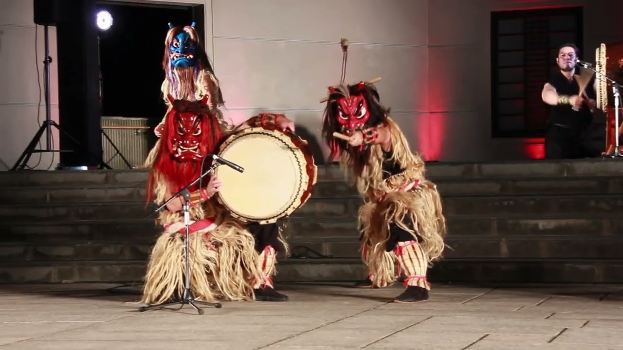 2025 08 01 なまはげ郷神楽（太鼓） with 地元ダンスグループ　　【 由利本荘市 菖蒲カーニバル】