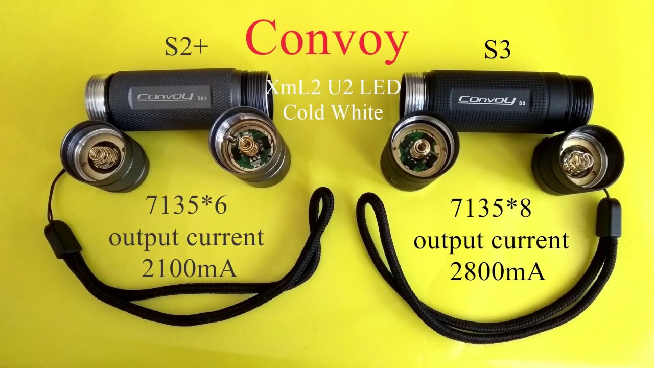 Convoy flashlights S2+ and S3