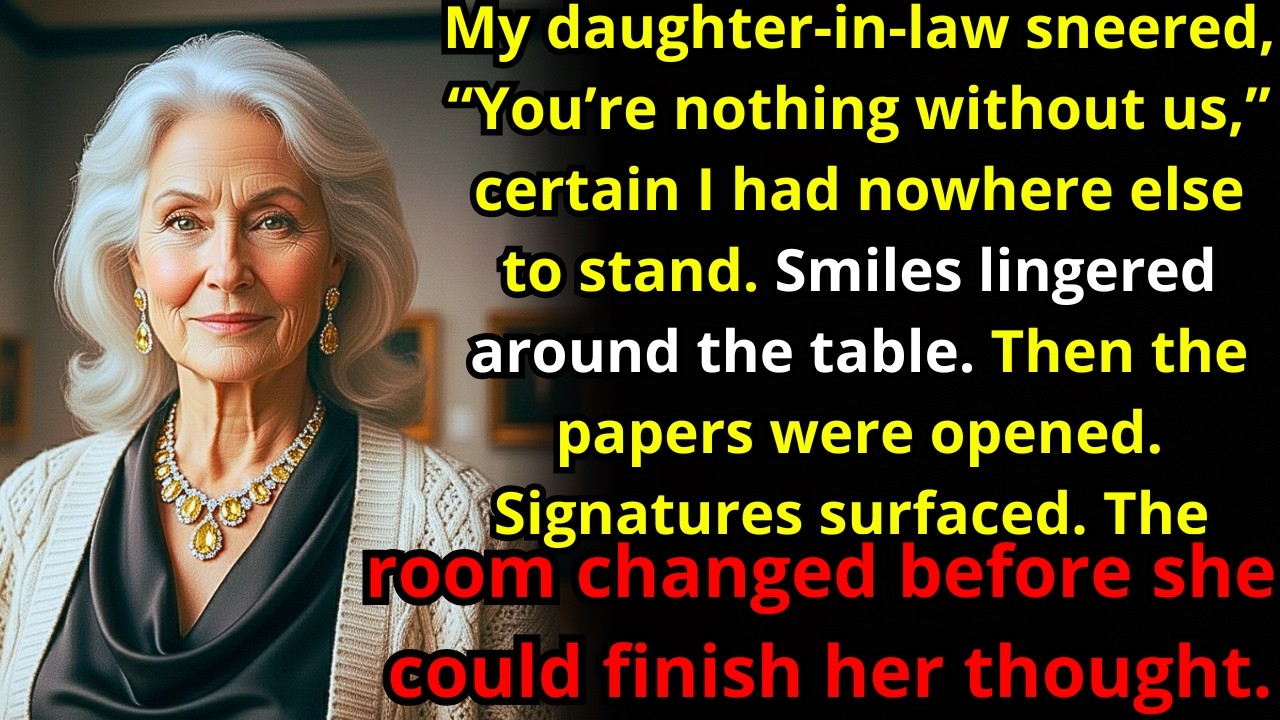 My Daughter-In-Law Sneered: “You’re Nothing Without Us.” Then the Papers Were Opened…