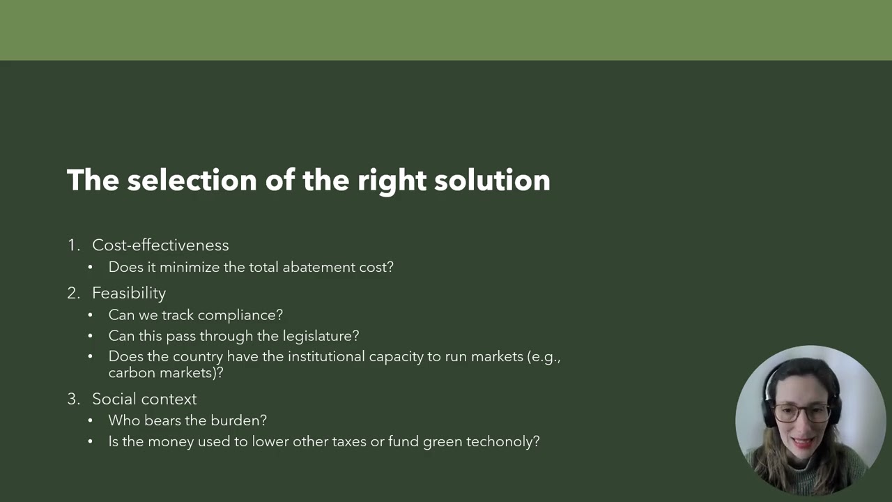 From Market Failures to Solutions - Summary of Previous Lectures