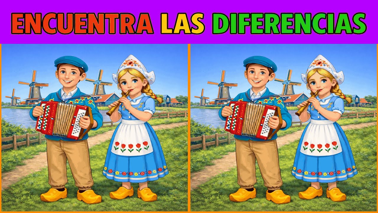 ENCUENTRA LAS DIFERENCIAS 🔍 | Zaanse Schans, Holanda 🇳🇱 | E3D Víctor #23