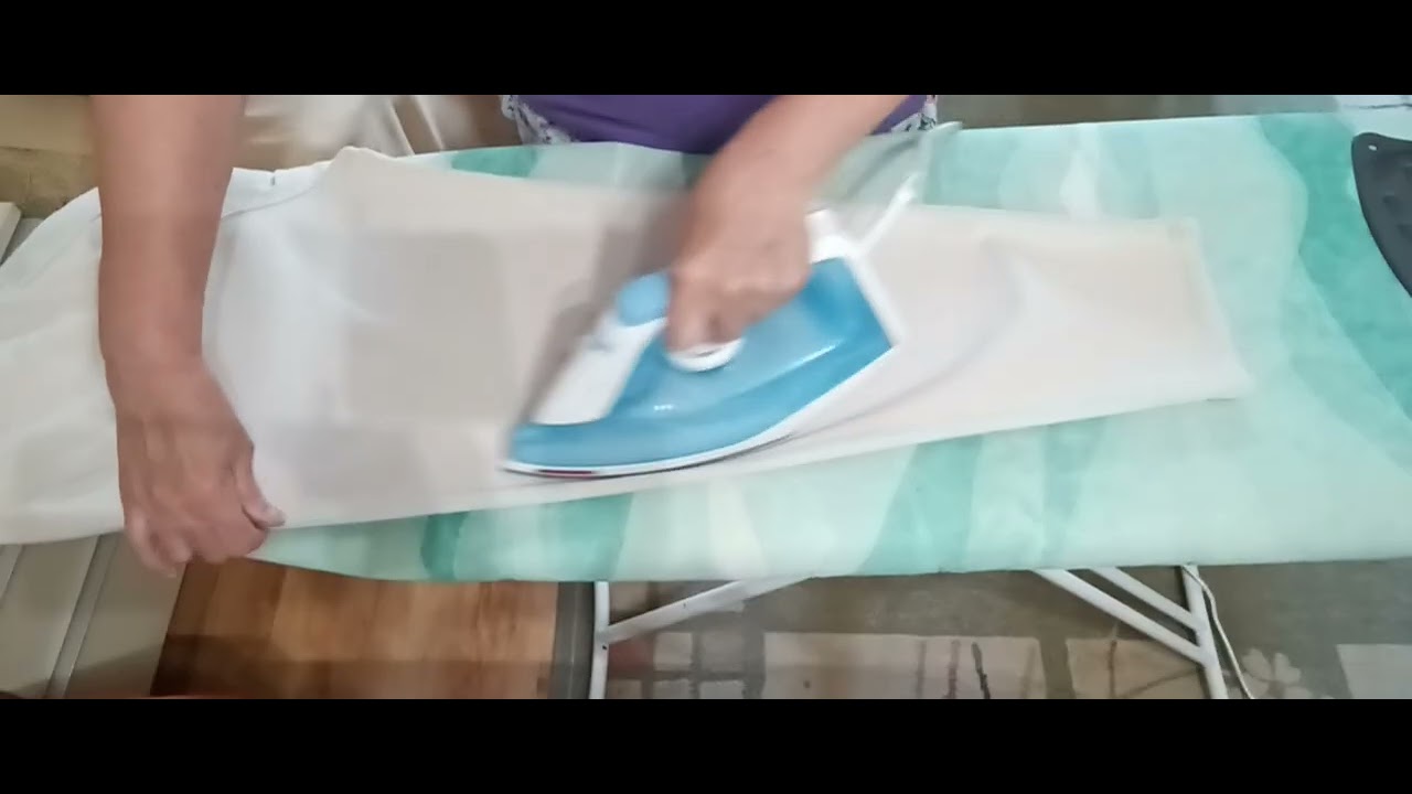 ASMR Let's iron two summer, wide-leg women's pants. ASMR