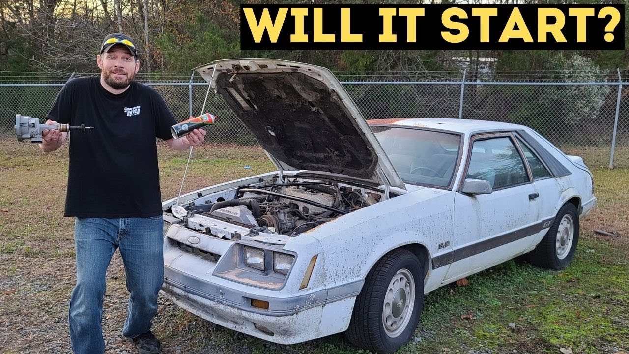 FOUR EYE FOXBODY MUSTANG SAT FOR 20 YEARS, WILL IT START?