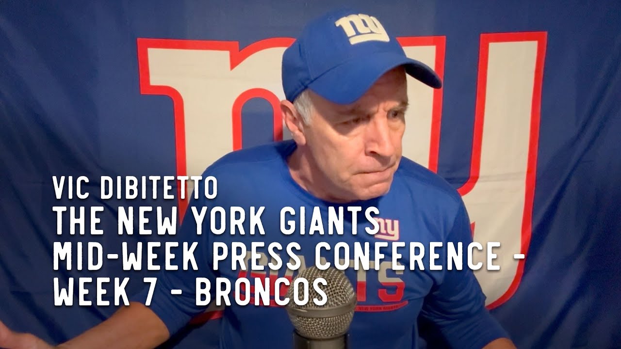 The New York Giants Mid-Week Press Conference - Week 7 - Broncos