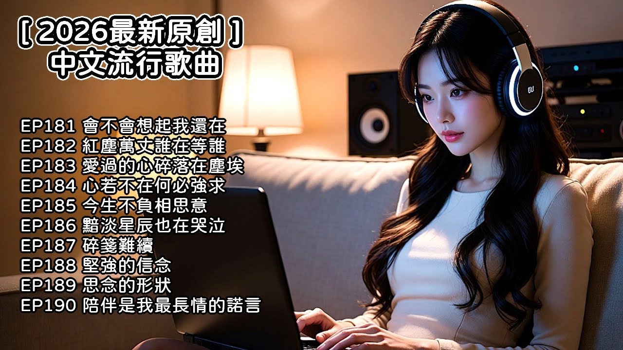 [ 2026最新原創 ] EP181 - 190 歌單  /AI/中文/流行歌曲/華語情歌/超有感染力        #中文 #情歌 #流行歌曲  #動態歌詞