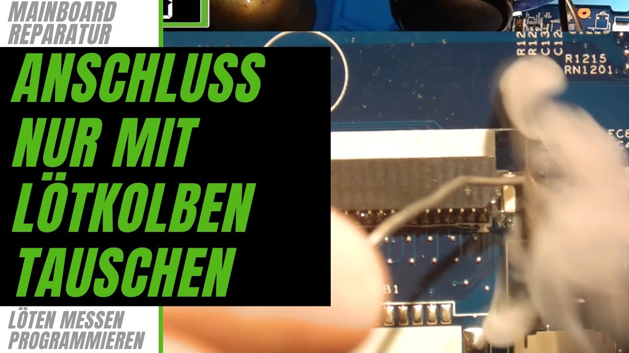 Flachbandkabelanschluss nur mit Lötkolben austauschen / FFC, FPC Connector replacement