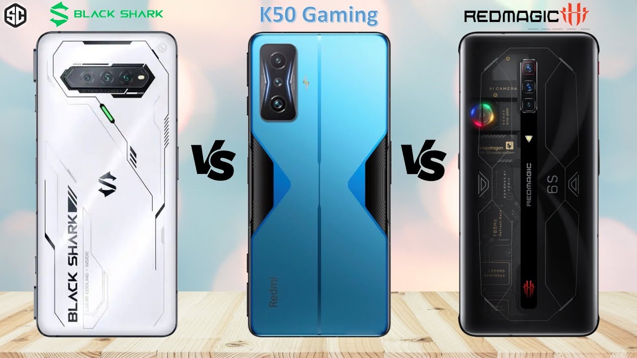 Xiaomi Redmi K50 Gaming VS Xiaomi Black Shark 4S Pro VS ZTE Nubia Red Magic 6s Pro