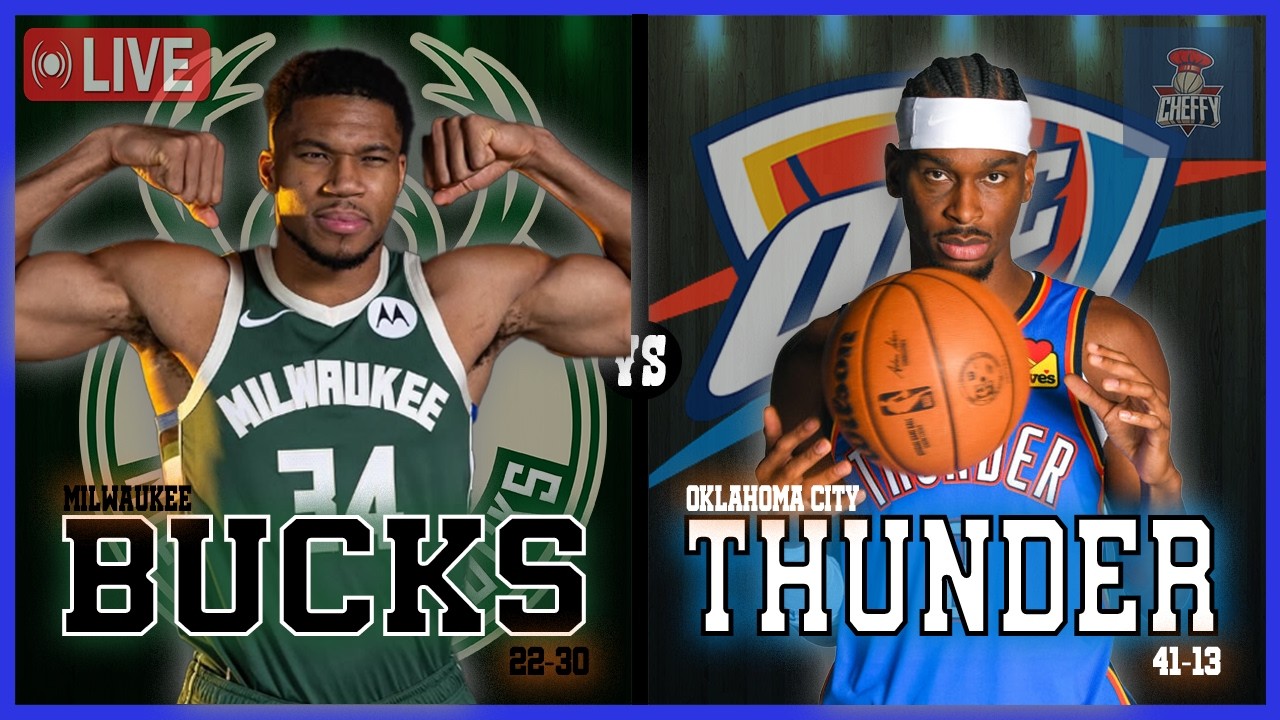 Milwaukee Bucks VS Oklahoma City Thunder LIVE Commentary Scoreboard | Pre and Post Game Coverage