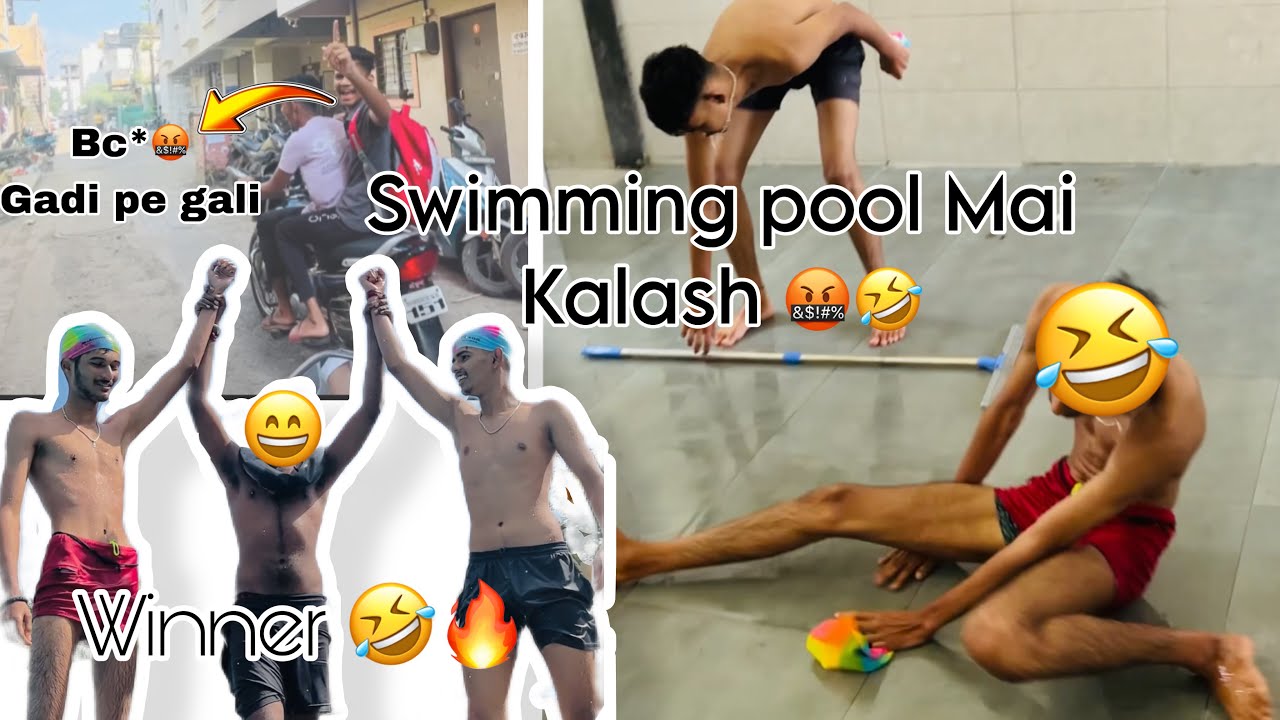 Swimming pool Mai kalesh🤣🔥