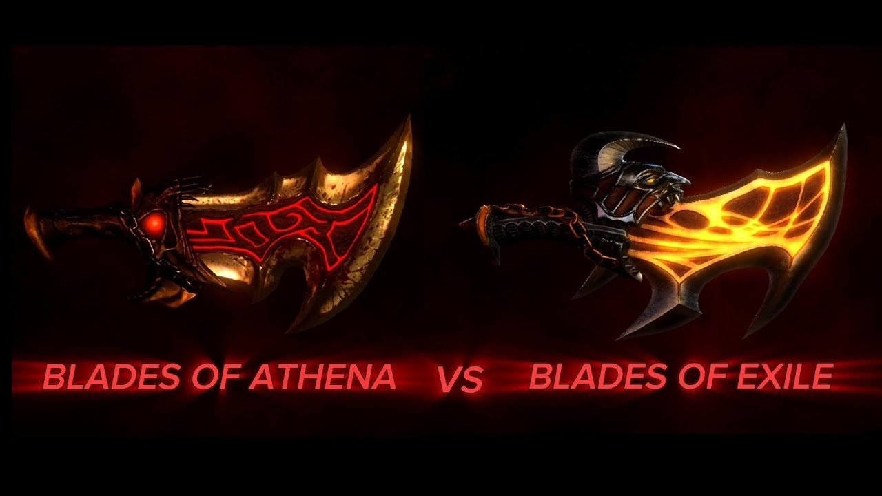God of War 3 Blades Of Athena vs Blades Of Exile