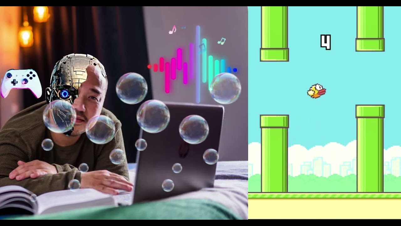 ASMR FLAPPY BIRD GAMEPLAY & MOUTH SOUNDS