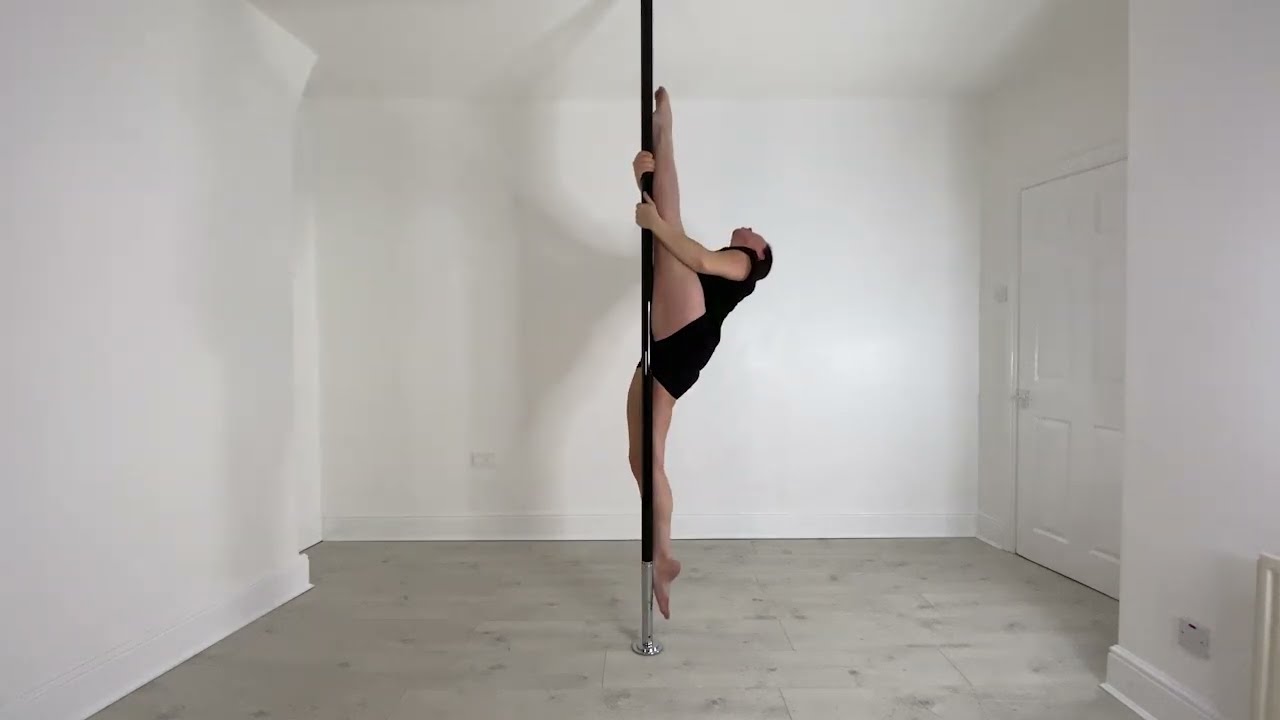 Beginner Pole Dance Tutorial. Split from Seat