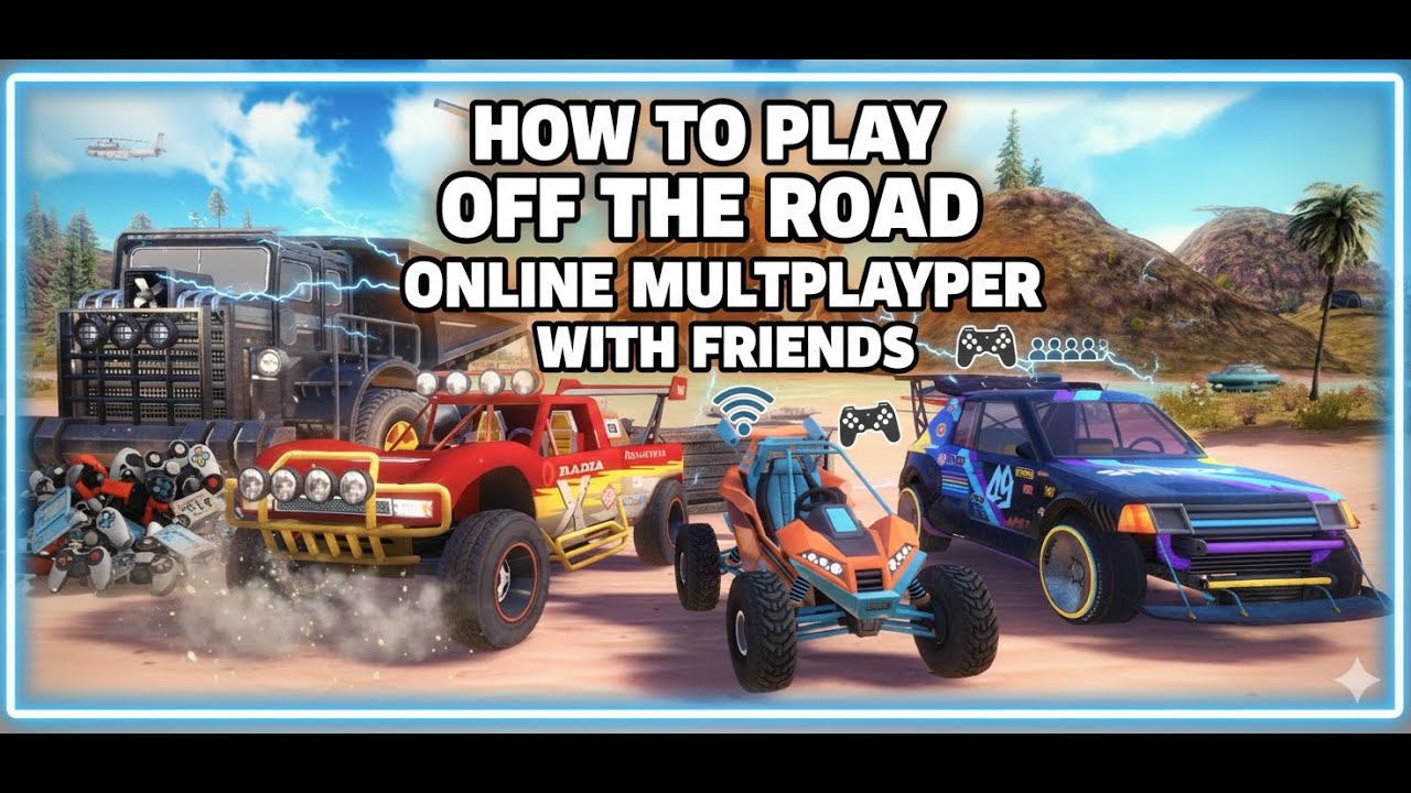 How to play Off the Road online multiplayer with friends|Android|OTR update|2022|X Bourne Games
