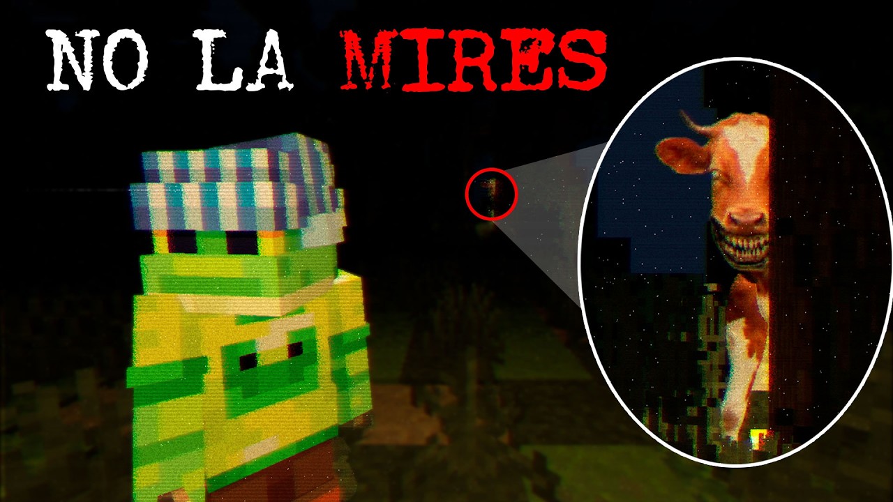 Si ves esta Vaca en tu mundo… ESCÓNDETE antes de que te ENCUENTRE | Minecraft Creepypasta Terror