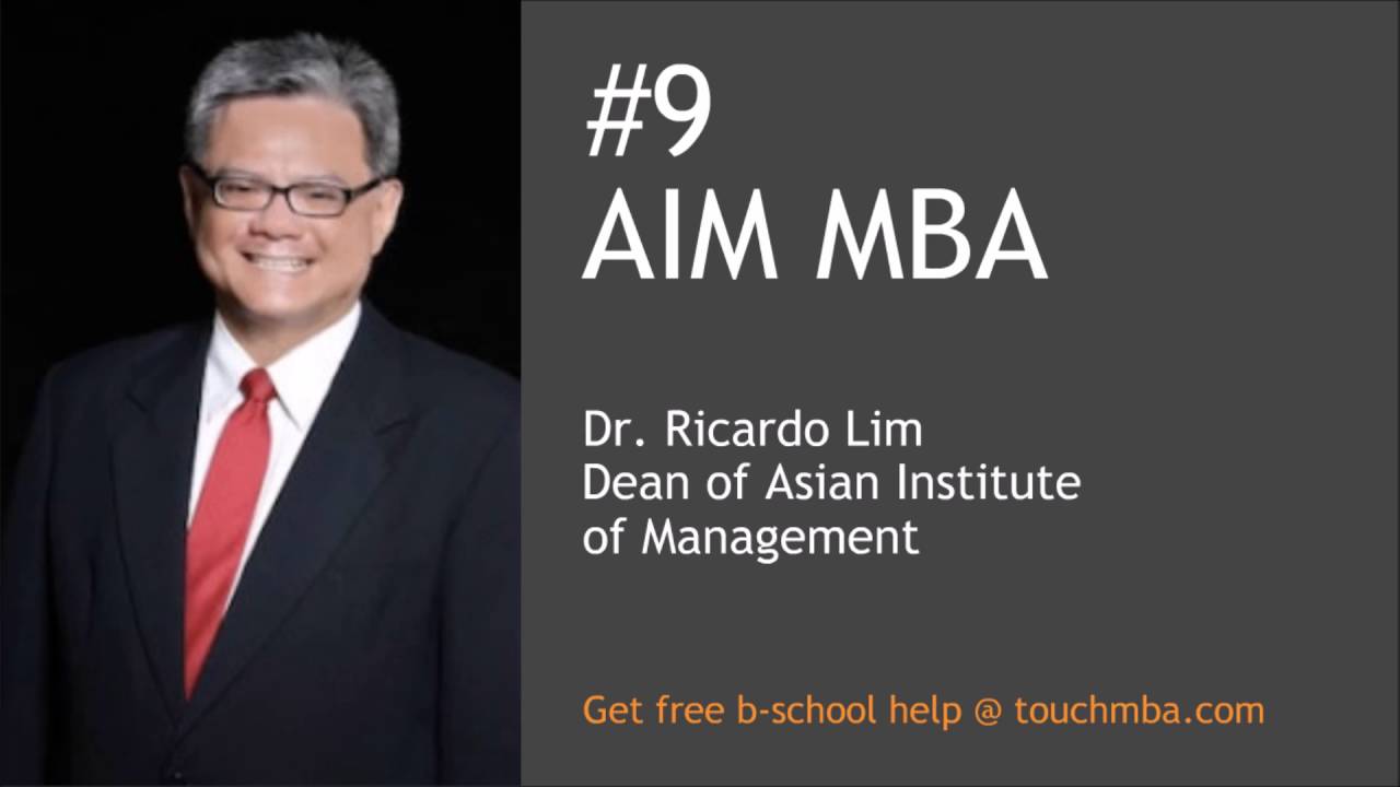 AIM MBA Admissions Interview with Dean Ricardo Lim - Touch MBA Podcast