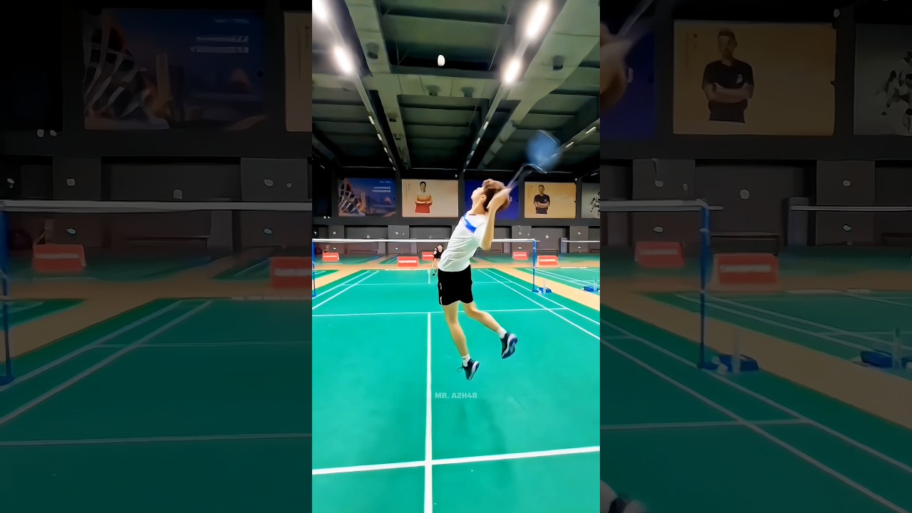 Arm power 💪🏻 #badminton #badmintontraining #badmintontrickshot #racket #smash #power