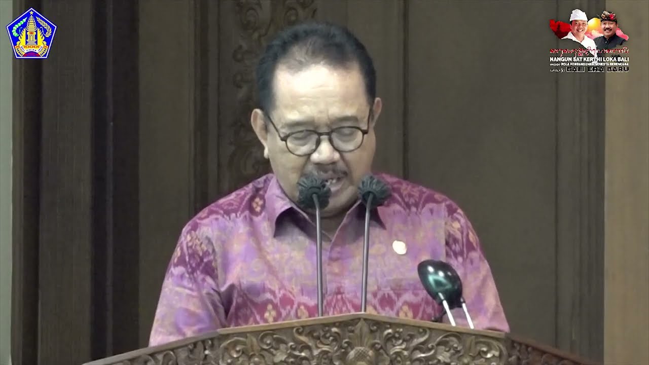 Wakil Gubernur Bali Hadiri Rapat Paripurna DPRD Bali ke 1 masa persidangan pertama Tahun Sidang 2022