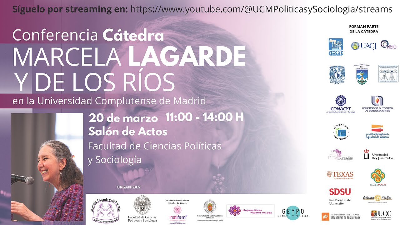 Conferencia C&aacute;tedra Marcela Lagarde y de los R&iacute;os en la UCM