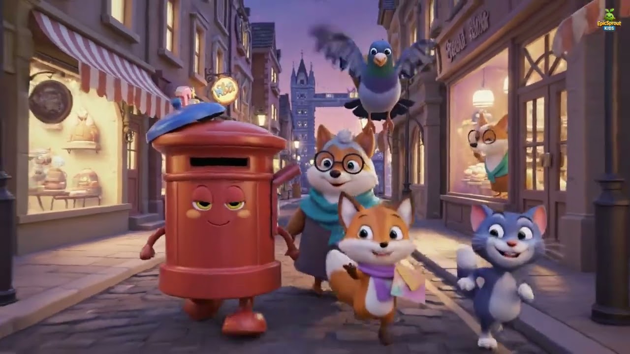 Hebrew | תיבת הדואר המדברת של לונדון | The Talking Postbox of London | Kids Song