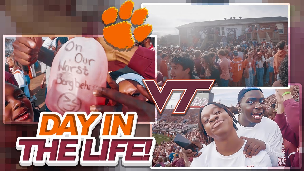 DAY IN THE LIFE VTECH vs CLEMSON (COLLEGE FOOTBALL EDITION)