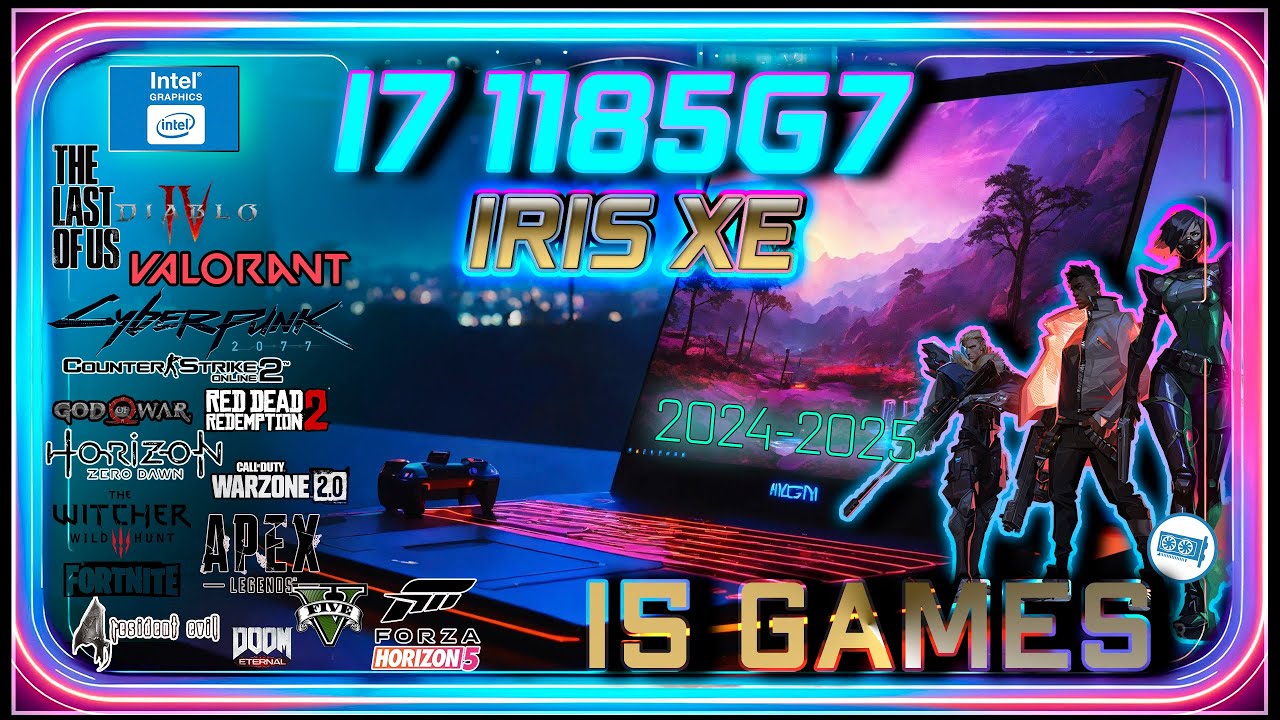Intel Iris XE in 15 GAMES      | i7-1185G7 in 2024 |   Laptop Benchmarks