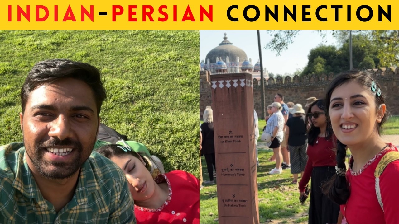 Foreigner Visits Humayun’s Tomb in Delhi | Stunning Mughal Heritage | Indian Persian Couple
