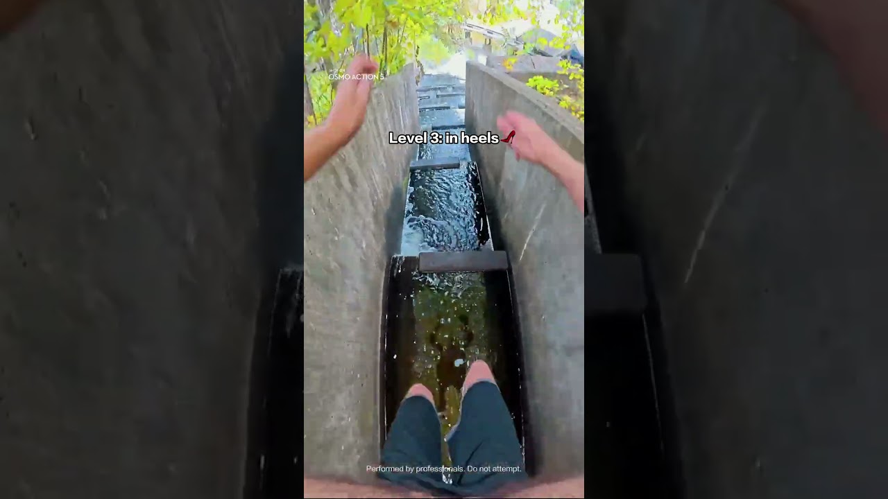 3 extreme parkour moments, which one is your favorite? 🫨Osmo Action Camera