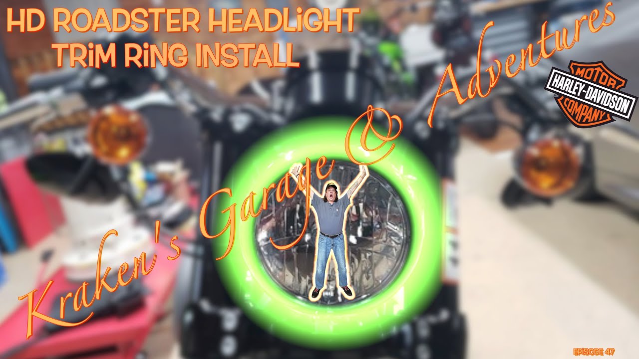 DIY HD Roadster Black Headlamp Ring Install part #67700116