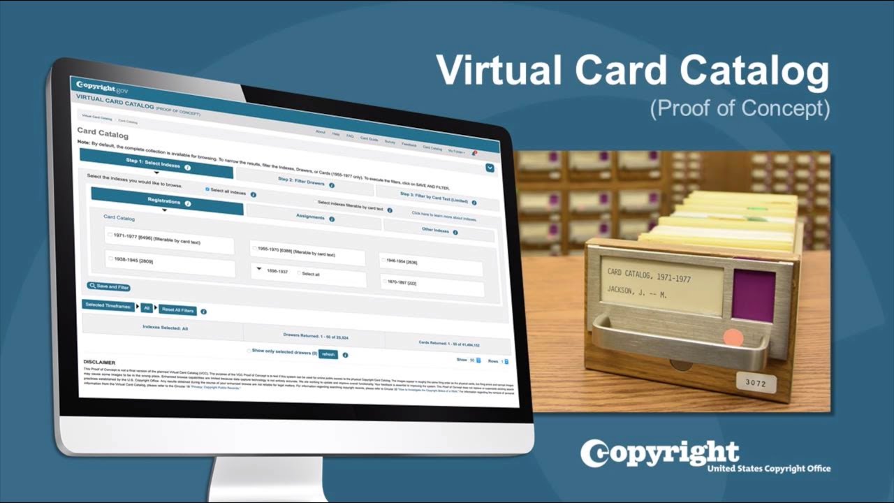 Virtual Card Catalog: Demonstration (Updated February 2019)