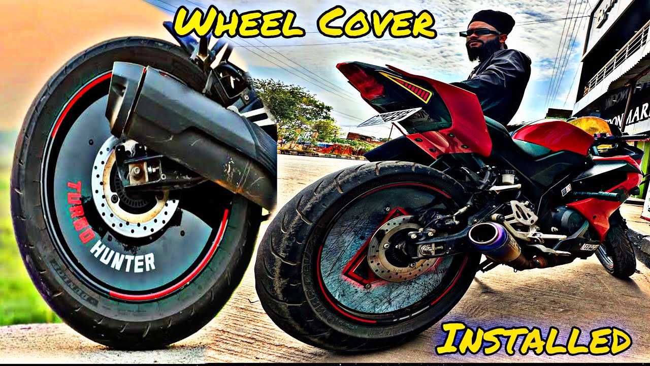 Finally🥰Wheel Cover😍Installed in My Bike On Full Power💥