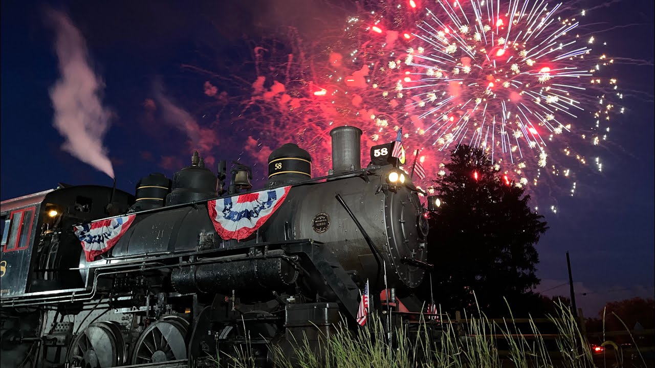 Wilmington & Western Railroad's 4th Of July Special!! Featuring Steam And Fireworks!!